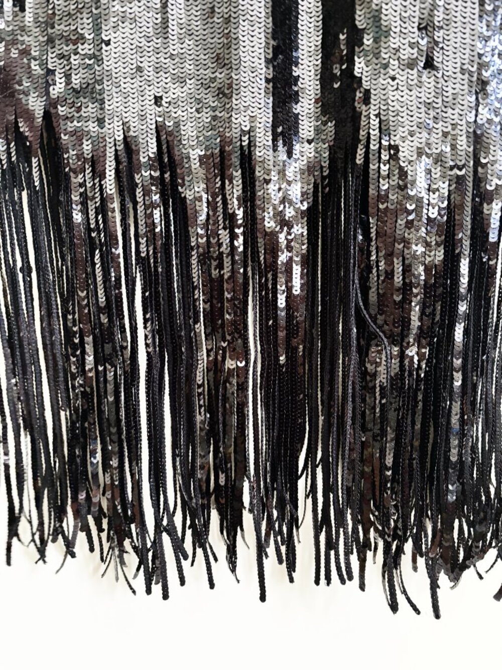 Long Sequin Fringe Maxi Dress by H&M Size M EXCELLENT CONDITION - Picture 5 of 9